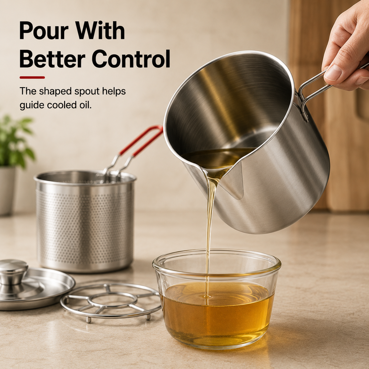 🍟 Personal Mini Deep Fryer Set with Lift-Out Basket