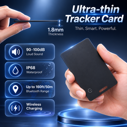 Global Ultra-Thin Tracking Card for Apple & Android