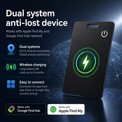 Global Ultra-Thin Tracking Card for Apple & Android