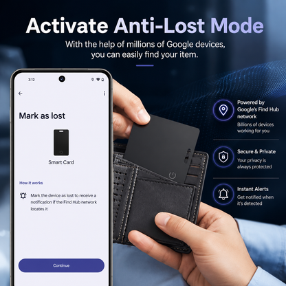 Global Ultra-Thin Tracking Card for Apple & Android