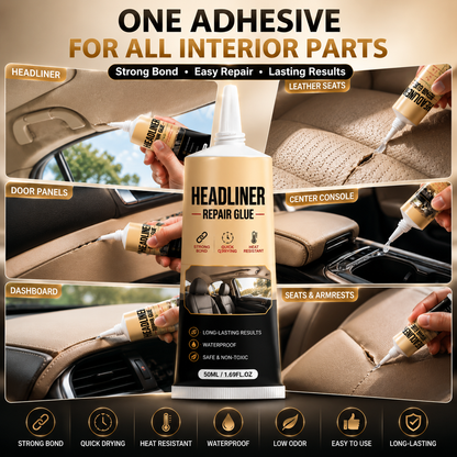 🚗 Waterproof Car Headliner Repair Glue