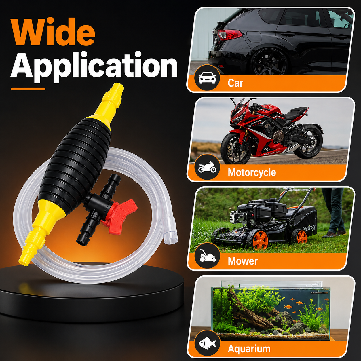 🔥LAST DAY 55% OFF🔥 Portable Manual Siphon Pump with 6.5 ft Hose