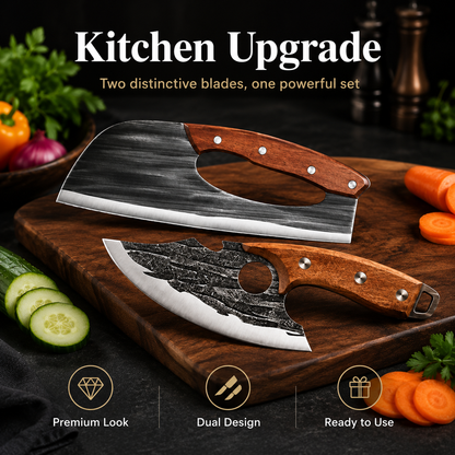🔧New Upgrade-Forged Butcher Knife Set
