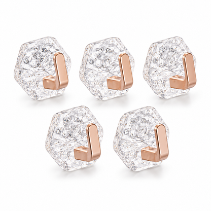 10PCS Modern Hexagon Adhesive Hooks