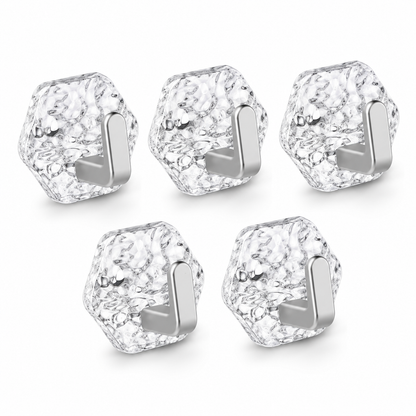 10PCS Modern Hexagon Adhesive Hooks