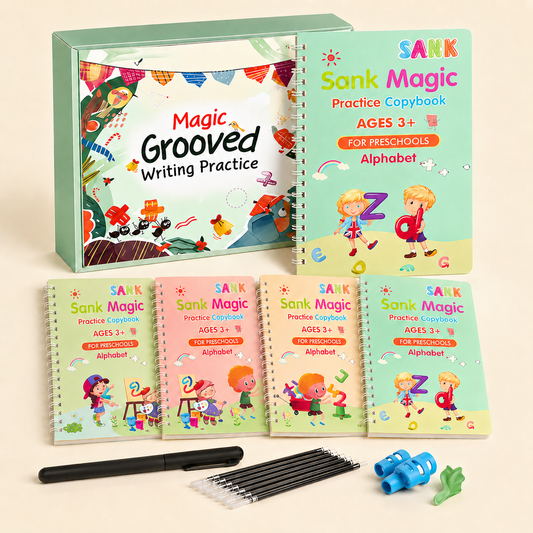MagicBook | Cuaderno de Prácticas para Niños (4 pzas./set)