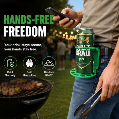Foldable Belt-Mounted Drink Holder 🥤🎒