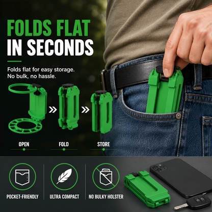 Foldable Belt-Mounted Drink Holder 🥤🎒
