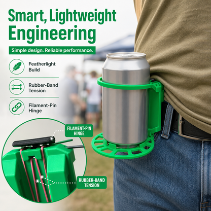 Foldable Belt-Mounted Drink Holder 🥤🎒