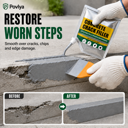 📢📢49% OFF !! ⏰🏠 Waterproof Concrete Crack Filler for Indoor & Outdoor Use