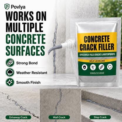 📢📢49% OFF !! ⏰🏠 Waterproof Concrete Crack Filler for Indoor & Outdoor Use
