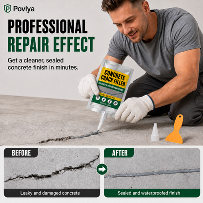 📢📢49% OFF !! ⏰🏠 Waterproof Concrete Crack Filler for Indoor & Outdoor Use