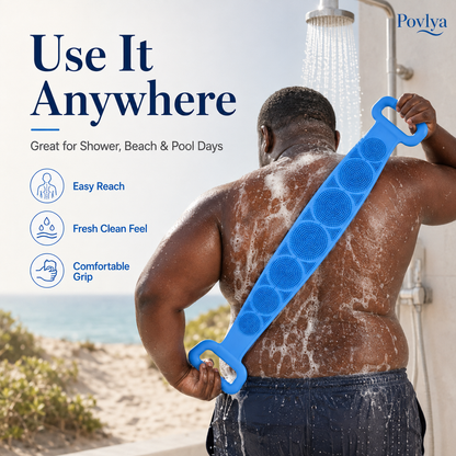 🔥49% OFF🌈 4-Pack Silicone Back Scrubber Set