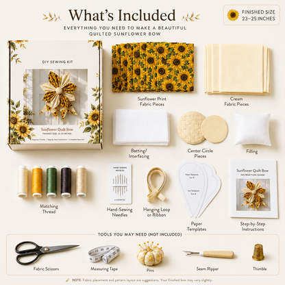 Large Patchwork Bow Sewing Kit