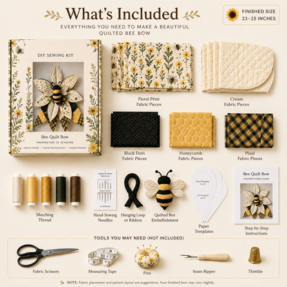 Large Patchwork Bow Sewing Kit