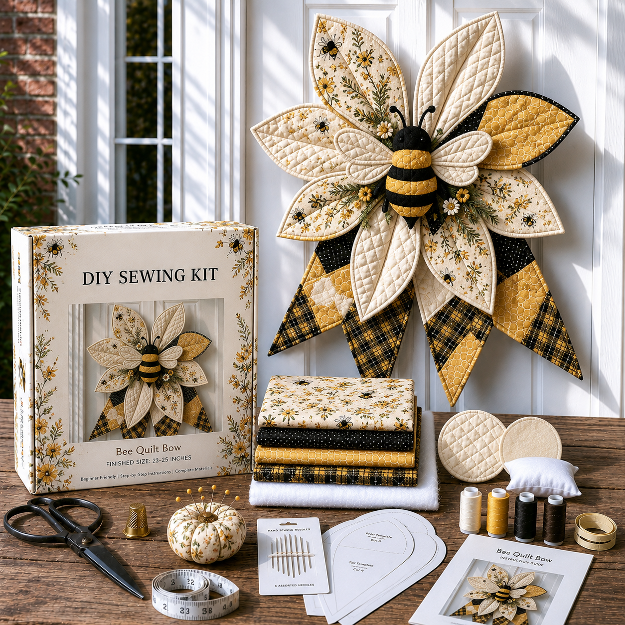 Large Patchwork Bow Sewing Kit