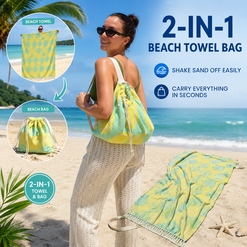 Last week's promotion:🔥70% off - 2 IN 1 Turtle Beach Towel Bag
