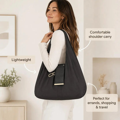 🔥LAST DAY SALE 49% OFF-👜✨Foldable Shopping Bag Keychain Eco-Friendly Reusable Tote Bag