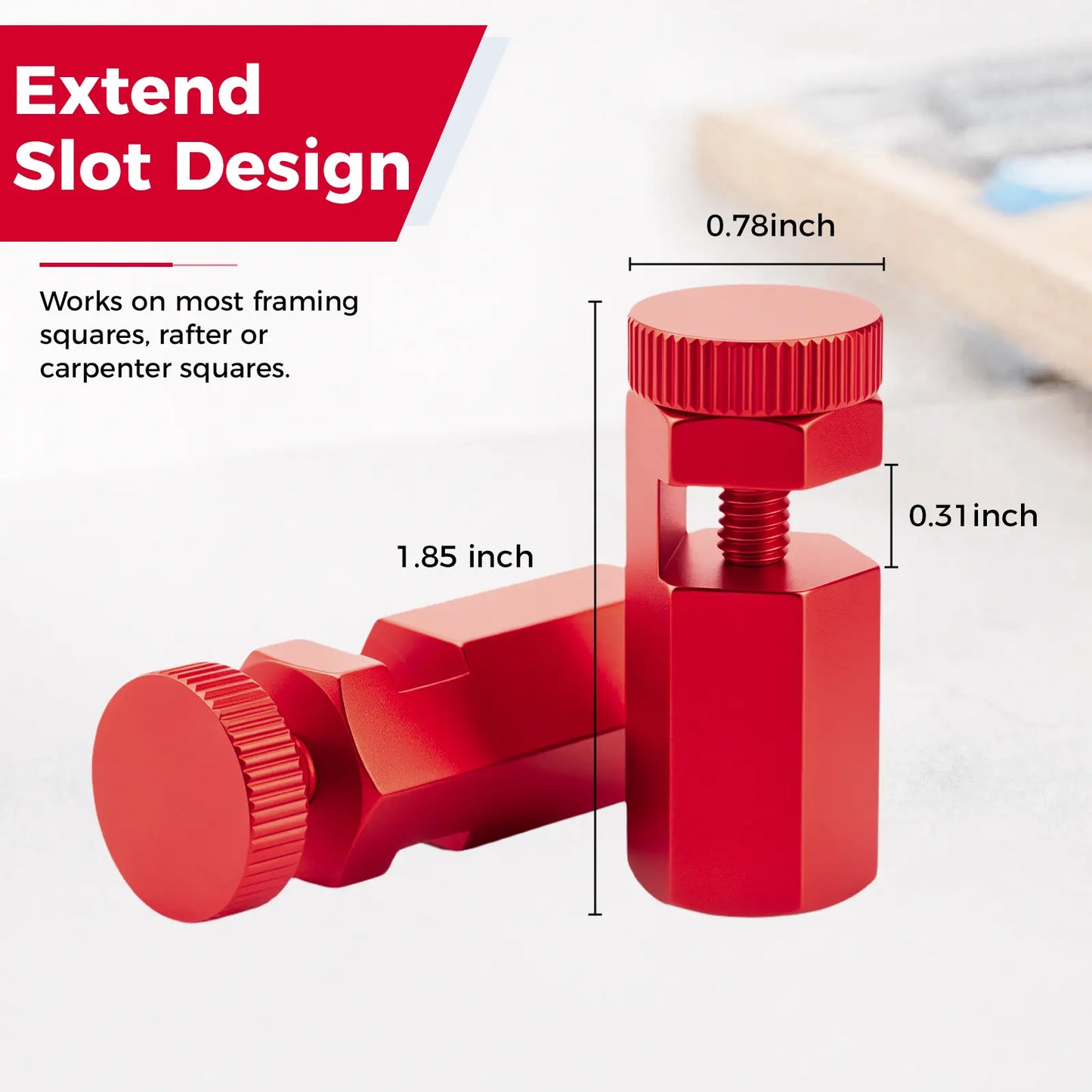 Tall Stair Gauges for Framing Square with Holder & Hook 📐🪵