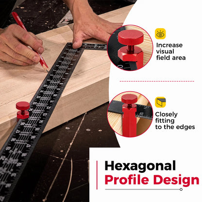 Tall Stair Gauges for Framing Square with Holder & Hook 📐🪵