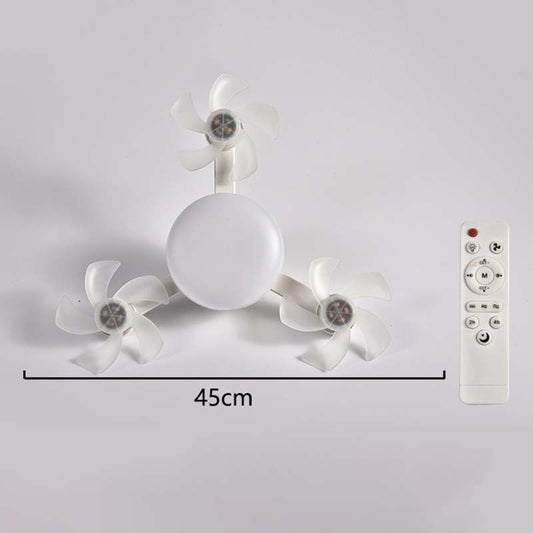 Ventilador LED silencioso 2 en 1 con mando a distancia