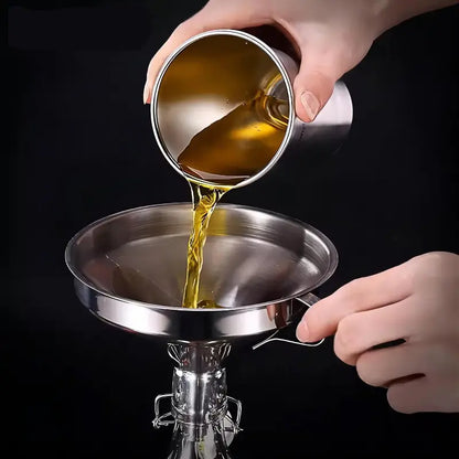 304 Stainless Steel Multi Size Kitchen Funnel Set with Filter