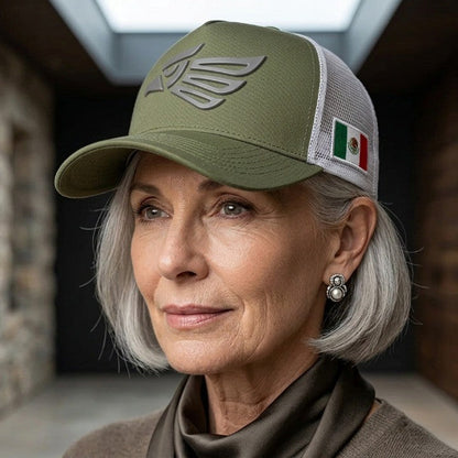 🦅 Mexican Eagle Label Trucker Hat
