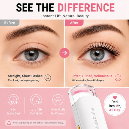 🔥LAST DAY 49% OFF-Rechargeable Electric Heated Eyelash Curler - Perfect Lash Curl in Seconds 👁️✨