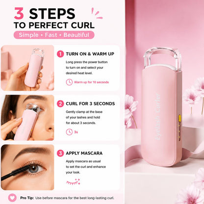 🔥LAST DAY 49% OFF-Rechargeable Electric Heated Eyelash Curler - Perfect Lash Curl in Seconds 👁️✨
