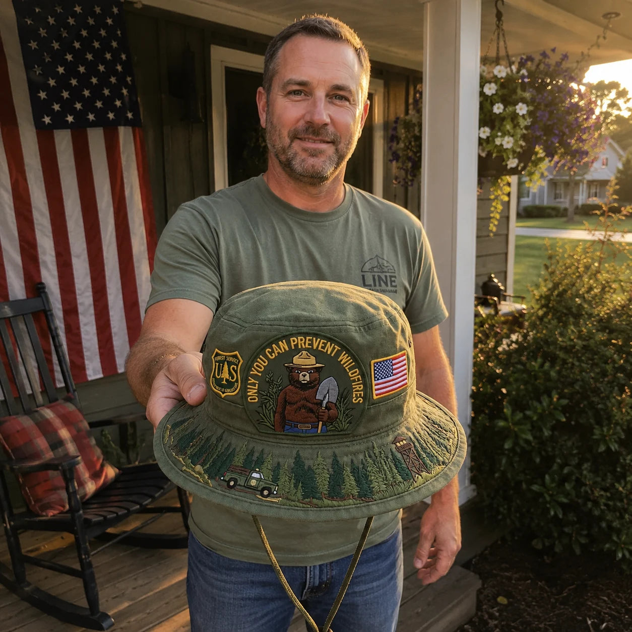 🇺🇸 49% OFF - 🐻Only You Can Prevent Wildfires Boonie Hat🌲