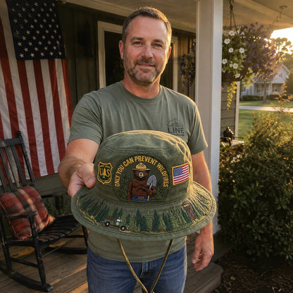🇺🇸 49% OFF - 🐻Only You Can Prevent Wildfires Boonie Hat🌲