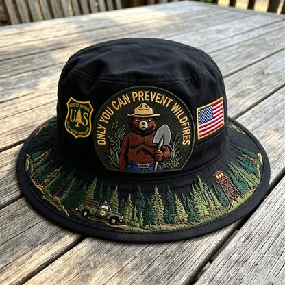 🇺🇸 49% OFF - 🐻Only You Can Prevent Wildfires Boonie Hat🌲
