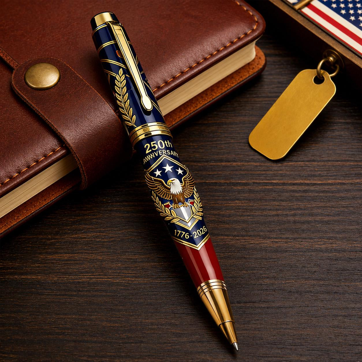 🎁USA 250th Anniversary Notebook & Pen Set, 1776-2026 Patriotic Gift