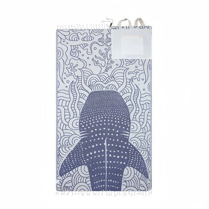 ⏰49% OFF - 🏖️2-in-1 Convertible Towel & Backpack with Inner Zip Pocket & Sand-Repelling Fabric