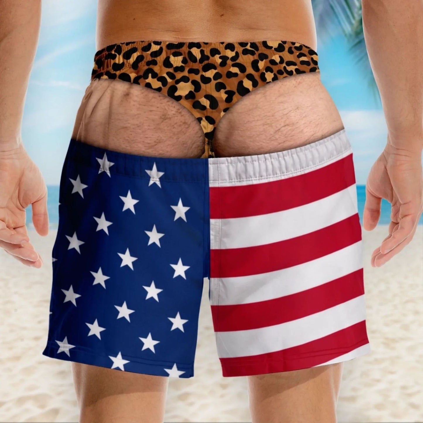 🔥50% OFF Today Only - Funny Patriotic Men Swim Trunks