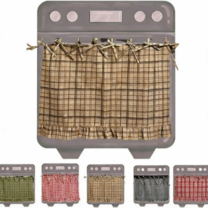 🧺 Handmade Oven Skirts | Farmhouse Kitchen Décor🔒 Heat-Resistant | 🎀 Effortless Install | ✨ Hide Clutter & Elevate Style
