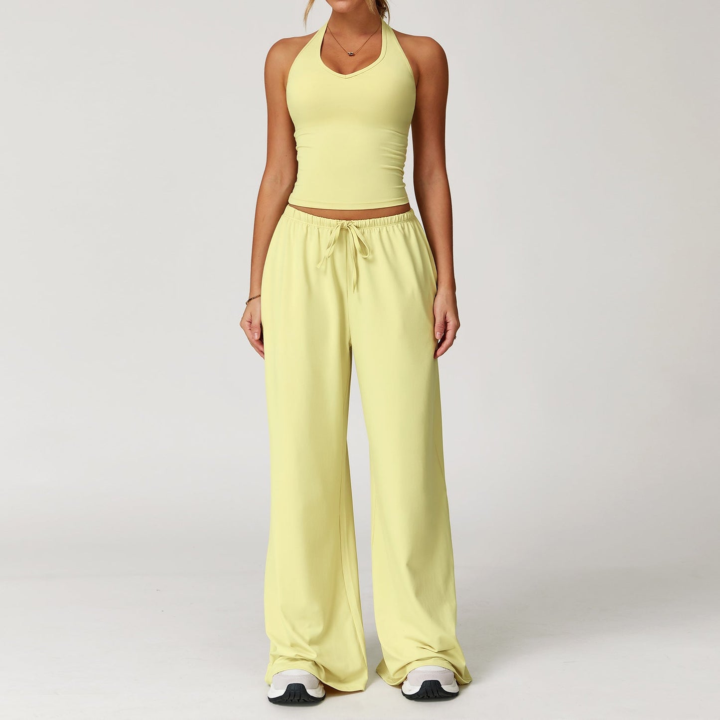 ⚡Hot Sales 49% OFF🔥Women's 2-Piece Athleisure Outfits - Polyester-Silk Fitted Summervibe Sweatsuit