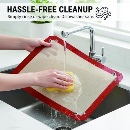 Premium Silicone Fiber Oven Mat – Non-Stick, Heat-Resistant Reusable Baking Liner