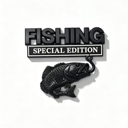 🔥 🎣 Fishing Special EditionTM Premium 3D Metal Vehicle Emblem Badge
