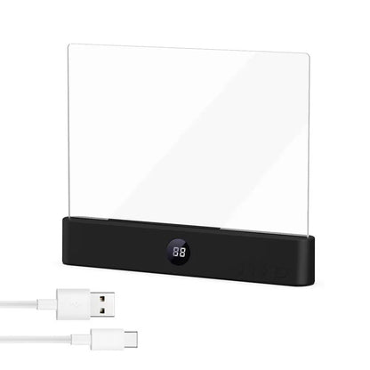 Smart LED Reading Lamp – Rechargeable, Adjustable Brightness & Timer Function, Flat Design Bedside Light for Cozy Night Reading & Unique Reader Gift