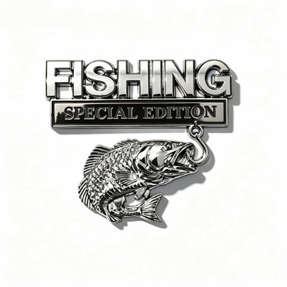 🔥 🎣 Fishing Special EditionTM Premium 3D Metal Vehicle Emblem Badge