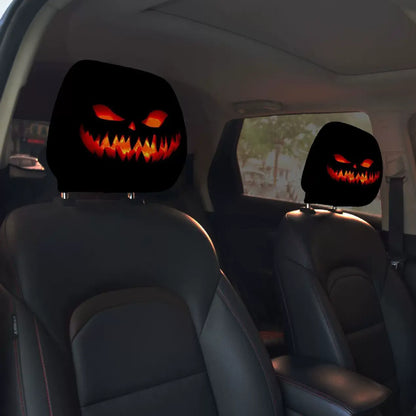 👿🔥 GM-Compatible Washable Cotton Car Seat Headrest Covers 2-Pcs
