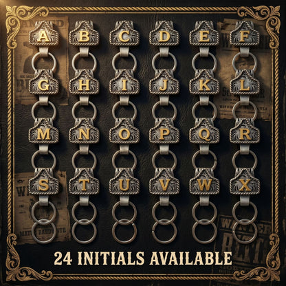 Llavero de cuero de país personalizado
