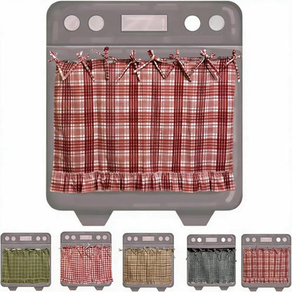 🧺 Handmade Oven Skirts | Farmhouse Kitchen Décor🔒 Heat-Resistant | 🎀 Effortless Install | ✨ Hide Clutter & Elevate Style