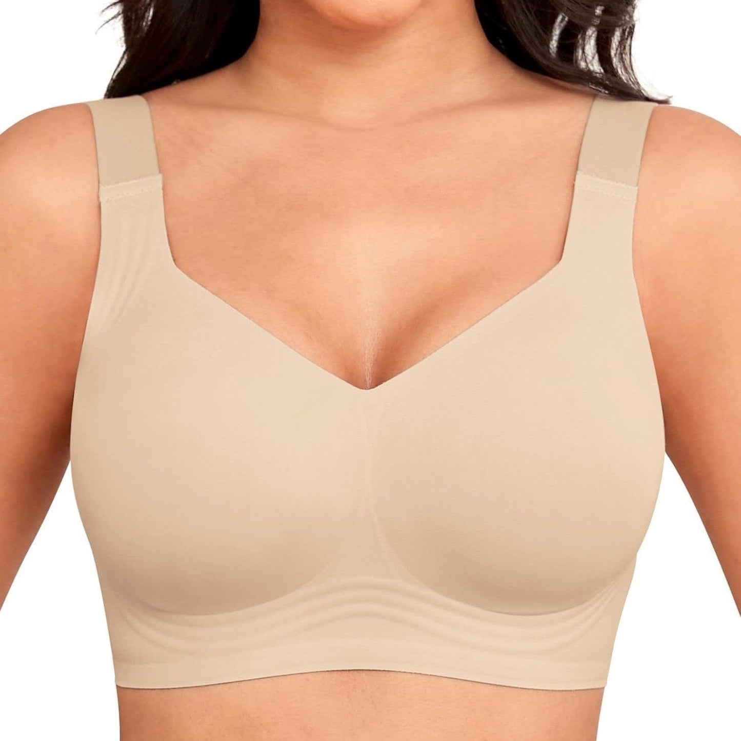 Jelly Seamless Lift Bra Wireless Push Up No Underwire Full Coverage Plus Bras