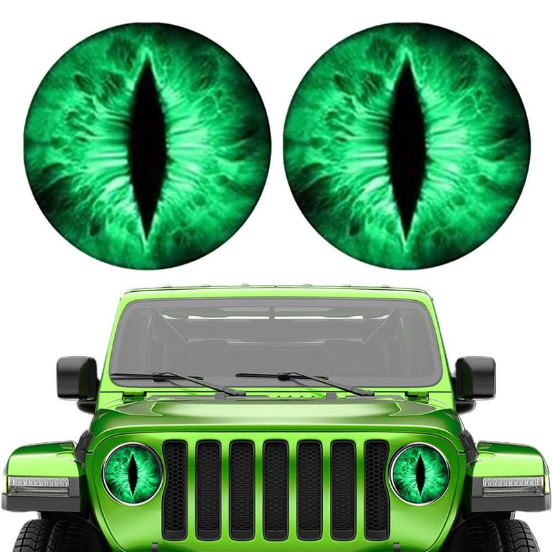 🚘¡AHORRA 50% AHORA!💀 Pegatinas para faros de coche Ojos de Bestia 🚘