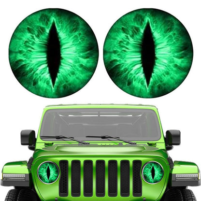 🚘¡AHORRA 50% AHORA!💀 Pegatinas para faros de coche Ojos de Bestia 🚘