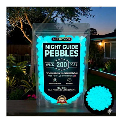 Colorful Glow in the Dark Garden Stones – Luminous Pebbles for Garden, Aquarium & Outdoor Decor