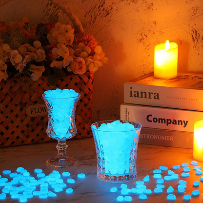 Colorful Glow in the Dark Garden Stones – Luminous Pebbles for Garden, Aquarium & Outdoor Decor