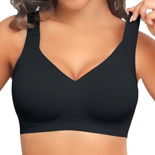 Jelly Seamless Lift Bra Wireless Push Up No Underwire Full Coverage Plus Bras